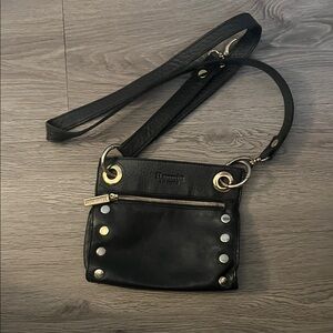 Hammitt Black Crossbody Bag with Gold Accents! Hardware a bit tarnished.